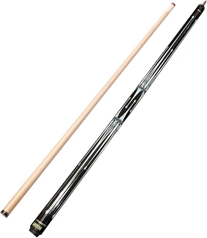 SUPERDIAMOND Pool Cue Stick Set Billiard Cue Sticks with Hard Case, 2-Pieces 58" Pool Table Sticks, 12.5 mm Tip Pool Queue,Pool Stick Set for Home Recreation, Billiards Clubs, Training