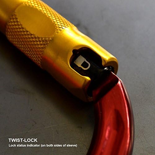Rock Exotica rockD Auto-Lock Carabiner - Heavy Duty Locking Carabiner for Rock Climbing and Professional Climbing Gear and Industrial Use – Made in USA