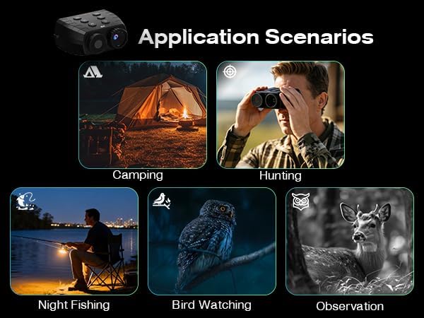 Night Vision Goggles, Infrared Night Vision Binoculars for Adults, 3" HD Screen &16GB Card for Hunting, Wildlife Observation, Security,Binoculars can Save Photo and Video