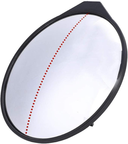 Golf Mirror, 360Degrees Full Swing Putting Convex 25cm/9.8in Diameter Practice Training Aid with Adjustable Angle Stable Stand for Beginners and Enthusiasts