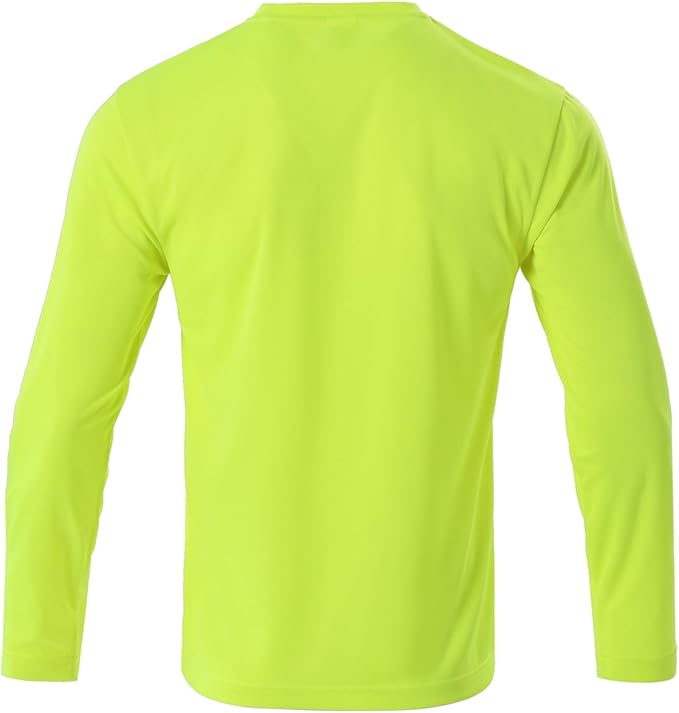 Mens Long Sleeve T-Shirts Casual Crew Neck Tee Shirt Summer Soft Running Swimming Cycling Fishing Tops