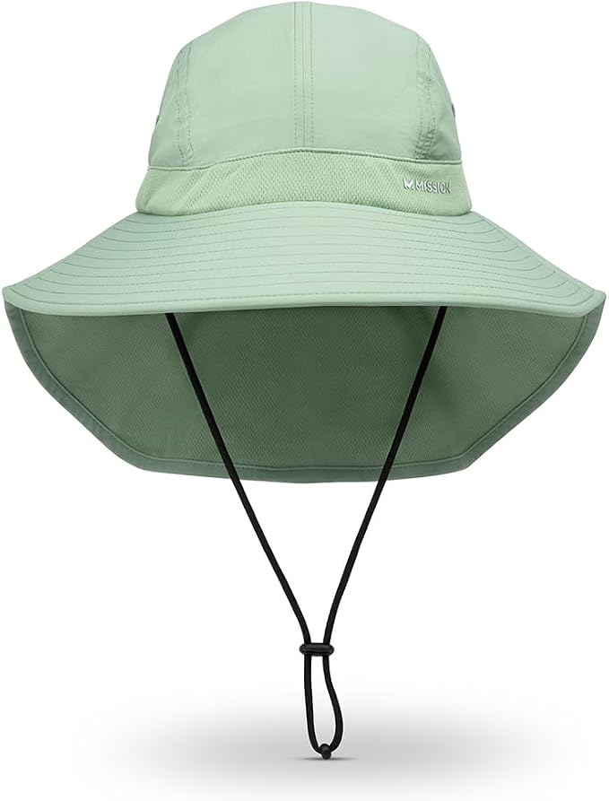 Cooling Sun Defender Sun Hat, UPF 50 UV Protection for Men Women, Wide Brim Outdoor Hat for Hiking, Fishing, Beach, Gardening (Hedge Green)