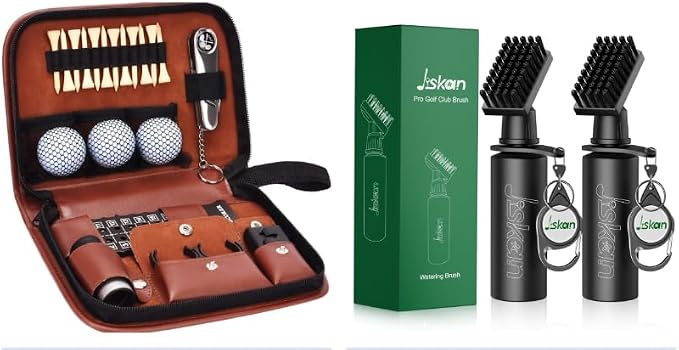 Jiskan Golf Gift Set and Brush Combo