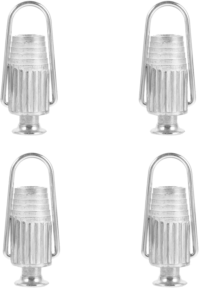 OUNONA Clothesline Tightener 4 Pack Metal Rope Tensioners Lightweight with Spring Ball Bearing Adjustable for Indoor Outdoor Laundry Line Use