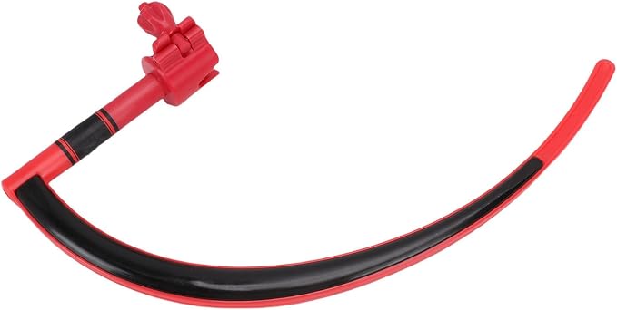 Keenso The Hanger Golf Training Aid, Golf Swing Aids Golf Training Equipment Swing Caddy Golf Swing Trainer Swing Trainer Rubber Improve Swing Posture Curved Portable Swing Training (Red)