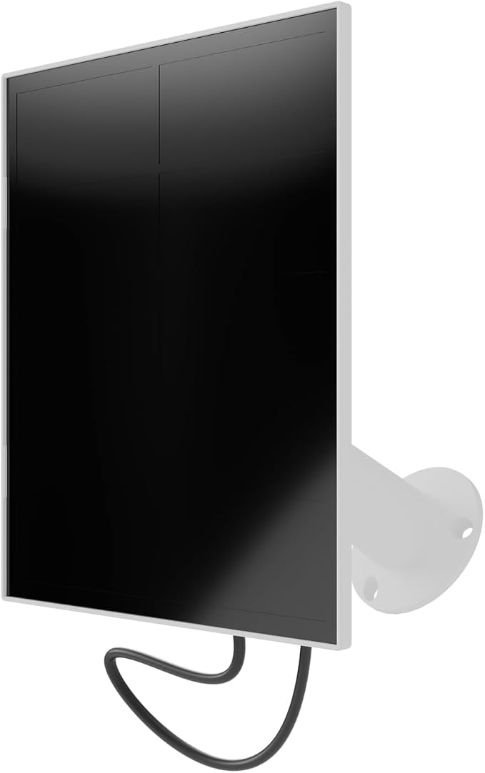 Lorex Solar Panel for Battery-Operated Cameras | 7 Watt | USB C and Micro-USB Adaptor | High-Efficiency | Non-Stop Power | Weatherproof | Flexible Setup