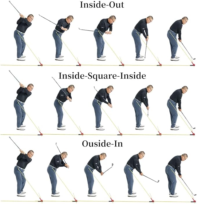 Golf Swing Trainer with 3 Alignment Sticks Portable Golf Training Aid with Angle Dial-OLE ANDIGO Golf Training Equipment,Golf Trainer,Golf Swing Trainer Aid,Swing Plane Corrector for Outdoor Golf Gift