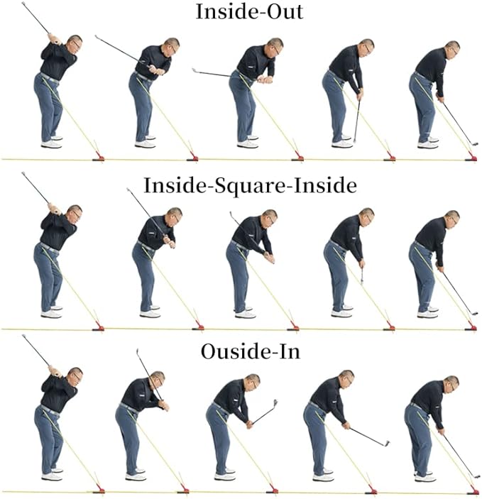 Golf Swing Trainer with 3 Alignment Sticks Portable Golf Training Aid with Angle Dial-OLE ANDIGO Golf Training Equipment,Golf Trainer,Golf Swing Trainer Aid,Swing Plane Corrector for Outdoor Golf Gift