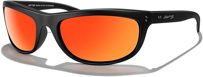 MERRY'S Wrap Around Sport Polarized Sunglasses for Men Women Driving Fishing UV400 Protection
