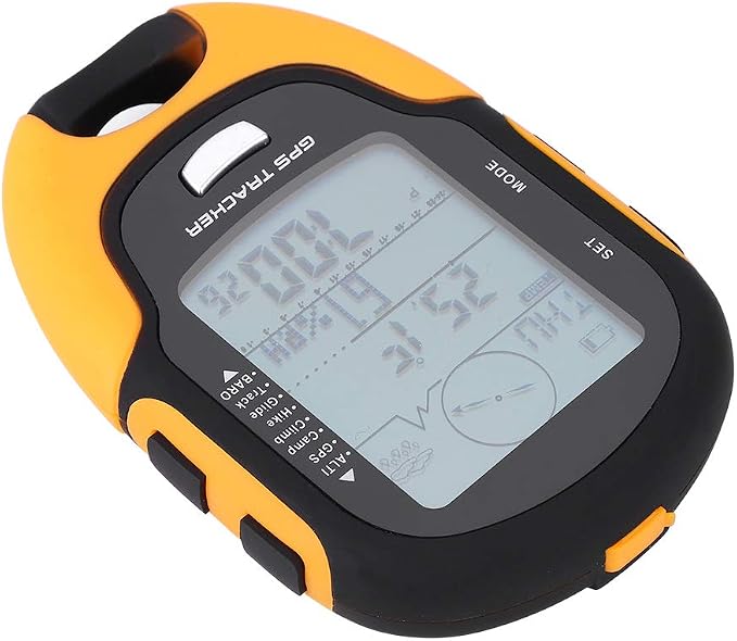 Barometer, GPS Navigation Receiver Handheld USB Rechargeable Digital Altimeter Barometer Clocks Boat Cabin for Hiking