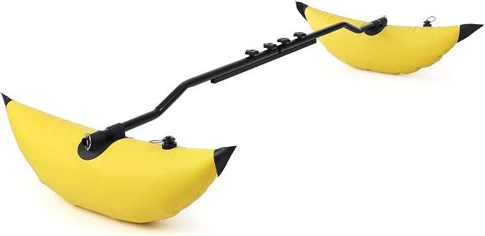 Lixada Kayak Stabilization System, Kayak PVC Inflatable Outrigger Float with Sidekick Arms Rod Kayak Boat Fishing Standing Float Stabilizer System Set