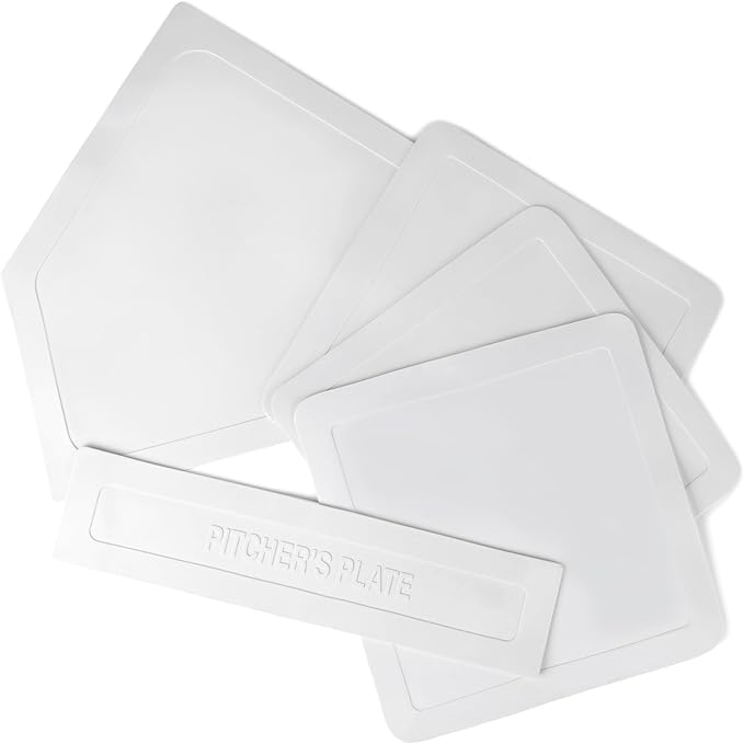 Champion Sports Throw Down Base Sets – Durable Baseball & Softball Practice Bases for Indoor & Outdoor Training