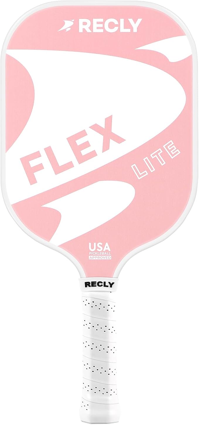 Recly Pickleball Paddles, Carbon Fiber Pickleball Paddle with UV Printed Finish & Sure-Grip Elongated Handle 14MM,USAPA Approved for Beginner and Professional Players