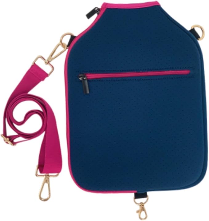 harayaa Pickleball Racket Cover Neoprene Protective Paddle Storage Carrier Pouch with Zipper And Detachable Adjustable Shoulder Strap Suitable for Facility Tr