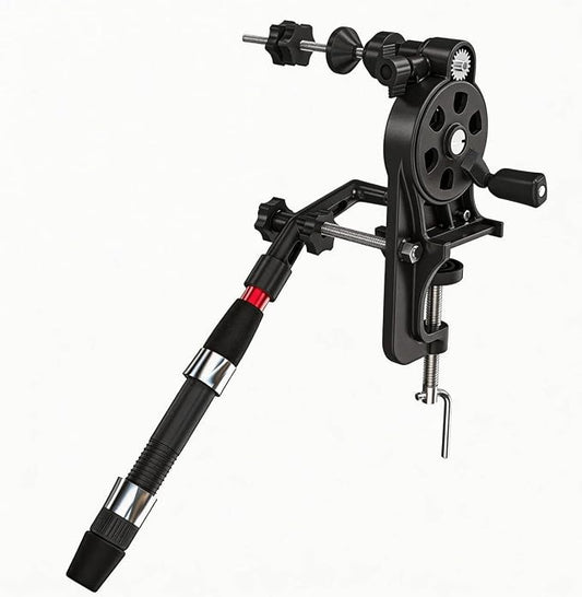 Fishing Line Spooler Winder Machine - 5:1 High Speed Gear Ratio Fast Winding, Two-Way Unwinding Function, Single-Point Quick Mount, Compatible with Spinning Casting Trolling Reels
