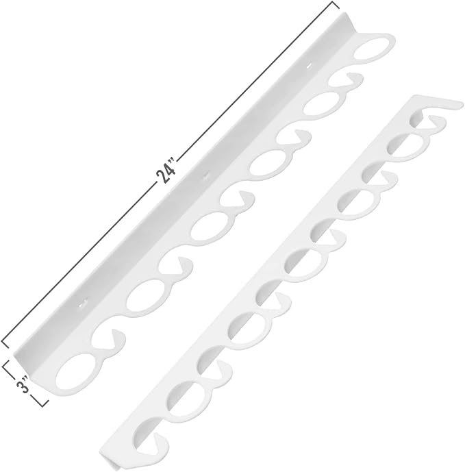 Coldcreek Outfitters Universal Fishing Rod Rack, Fishing Gear, Fishing Accessories, Rod Holder, Pole Storage, Wall Mount, Cieling Mount, 24" L x 3" W x 3" H