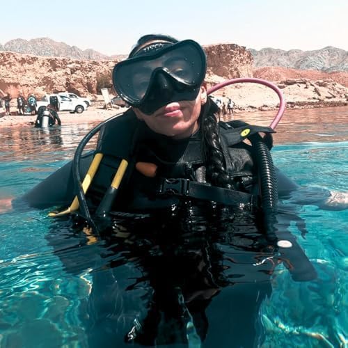 Tidal Mask-Advanced Anti Fog Diving Mask for Scuba Diving, Snorkeling, Free Diving&Swimming. Wide-Angle Tempered Glass Single Lens.
