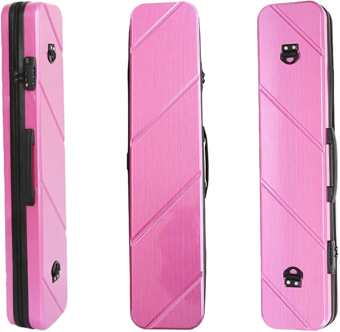 Hard PC 3X3 Pool Cue Case - Durable Shockproof Design, Holds 3 Cues,Portable with Adjustable Shoulder Strap, Ideal for Pool Enthusiasts and Professional Players