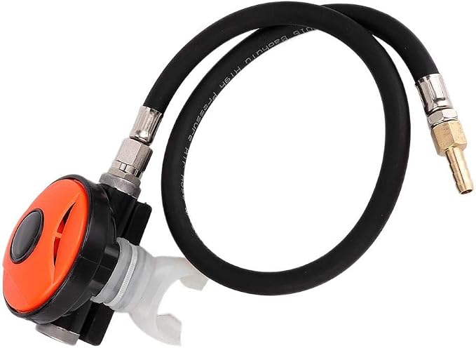 Tbest Regulator, Diving Mouth Piece Dive Snorkel 2nd Stage Regulator Diving Explorer with Mouthpiece Diving Equipment Accessory for Diving Snorkeling Underwater Erogatore Subacqueo