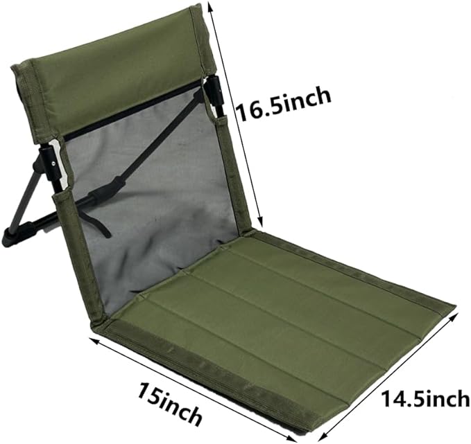 2 Pack Foldable Camping Chairs with Mesh Backrest,Ultra-Light Portable Beach Chairs with Carry Bag for Sunbathing Swimming Poolside Picnic Lawn Road Trips (Green)