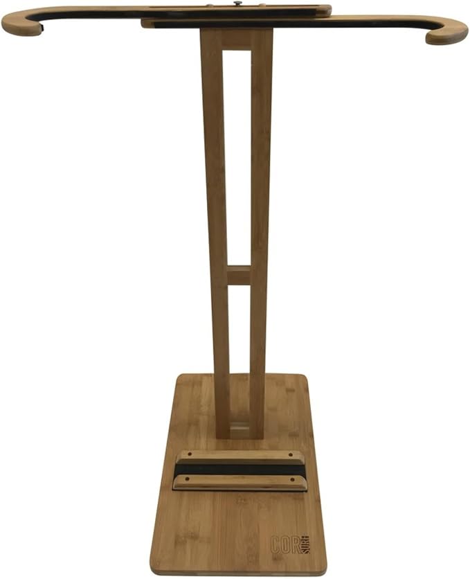 COR Surf Bamboo Surfboard Stand | Premium Standing Rack to Display Your Board