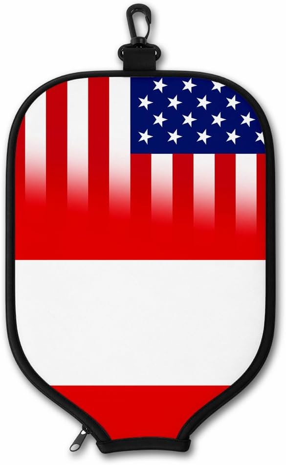 ExpressItBest Pickleball Paddle Cover, Neoprene Paddle Protector with Zipper and Snap Hook, Fits Most Standard Pickleball Paddles