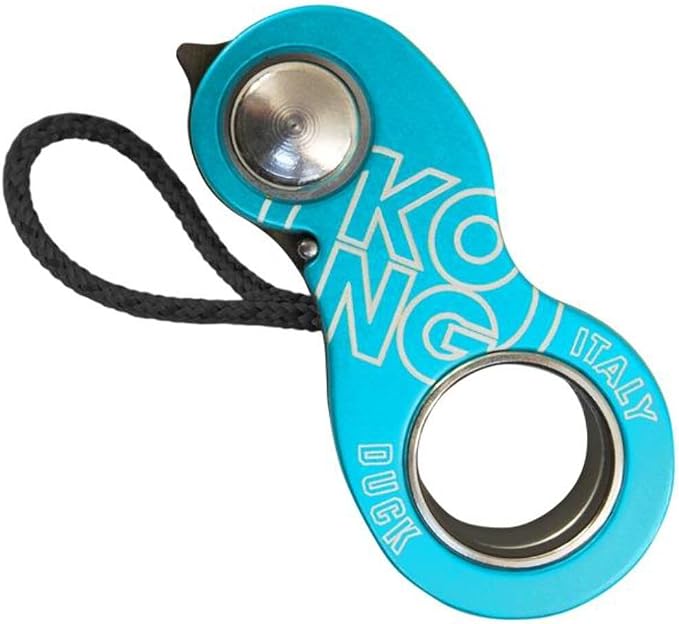 Duck Ultra-Compact Emergency Rope Clamp, Lightweight Aluminum Alloy Ascender & Rope Clamp for 8-13mm Ropes, Self-Rescue, Lanyards & Recovery, Made in Italy