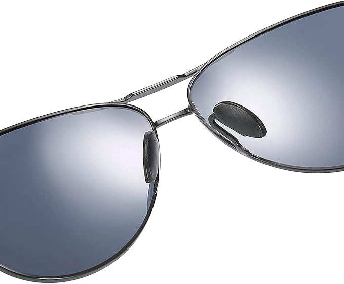 COTIA Men's Pilot Full Reading Sunglasses Square Aluminum Magnesium Frame Outdoor Sports Presbyopic Sun Glasses