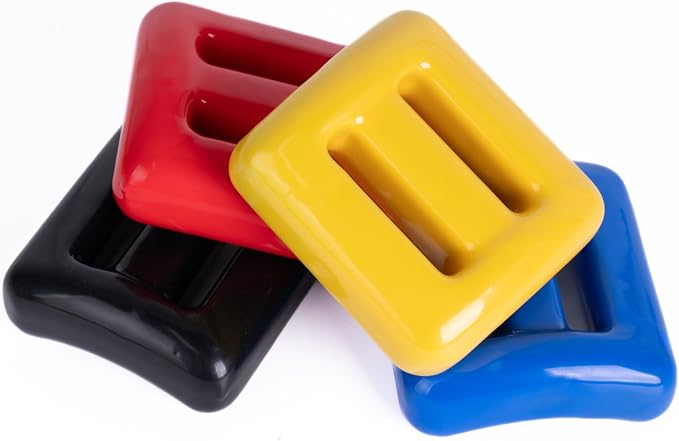 Vinyl Coated Diving Weights-4pcs 1.1-4.4 lbs Dive Weights with 4 Pocket Scuba Weight Belt with Quick Release Buckle,Used for Freediving, Spearfishing & Scuba Diving-Fit for Waist 32" to 52"