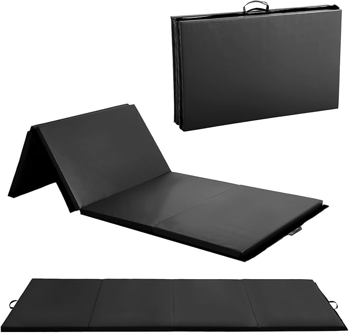Gymnastics Mats Foldable Tumbling Mats Portable Gymnastics Exercise Mat Thick Gymnastics Tumbling Mats Pad Home Exercise Panel Mat With Carrying Handles