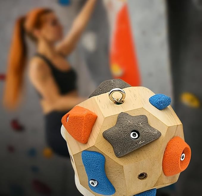3D Rock Climbing Training Ball, Creating Strength and Precision, Finger Strength Rock Climbing Training Ball, simulating Rock Climbing, Rock Climbing, is a Gift for Climbers
