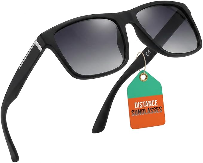 Nearsighted Sunglasses for Distance Men,Polarized Near Sighted See Far Vision Driving Eyeglasses UV Protection
