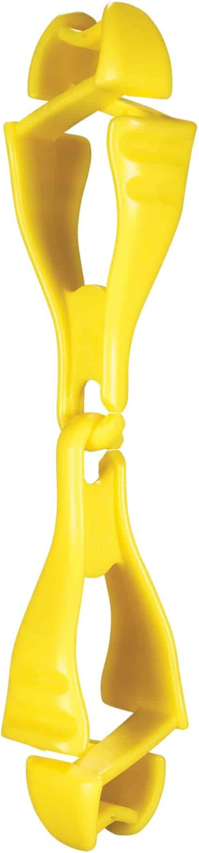 Ergodyne Squids 3400 Glove Clip Holder with Dual Clips, Lime, 1 Count (Pack of 1)