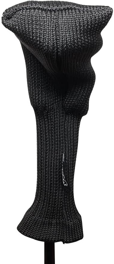 Majek All Hybrid Head Cover Golf Club Black Sleek Tight Fit Headcover Set 4-PW Acrylic Head Covers 4 5 6 7 8 9 PW Easy to See Large White Embroidered Numbers