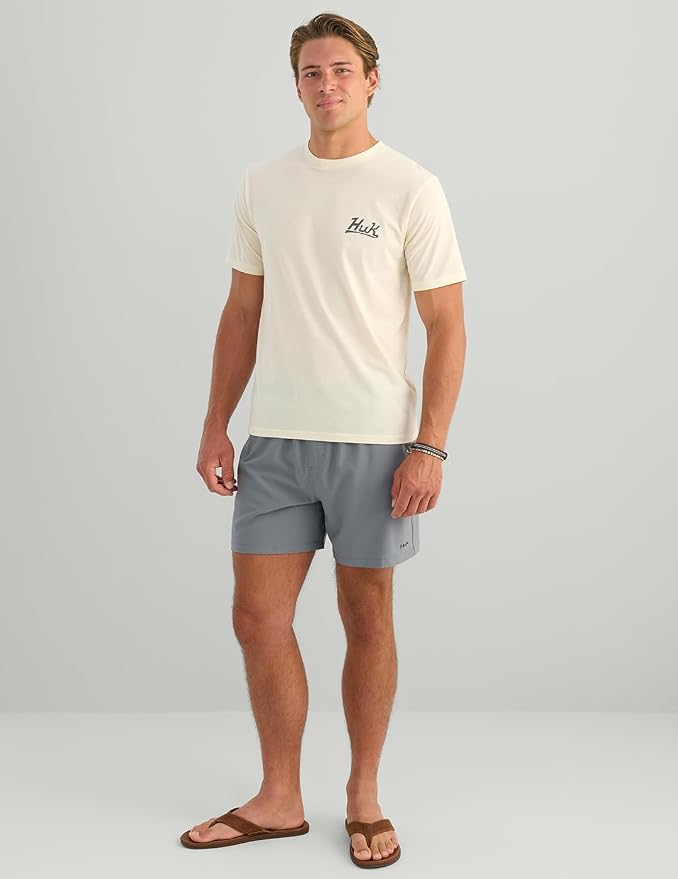 HUK Mens Fishing Graphic Tee, Performance Short Sleeve, Quick-Dry