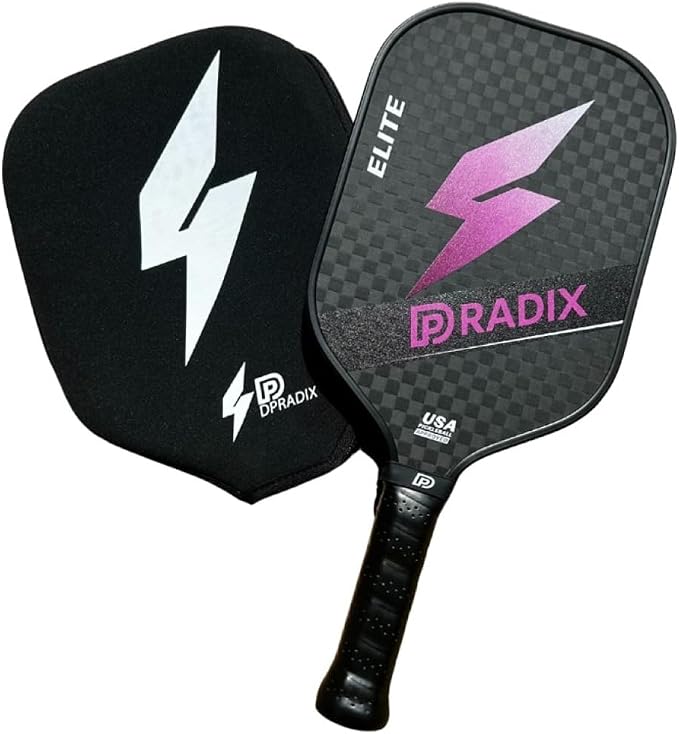 Elite Pickleball Paddle – Carbon T700 12K, Power and Explosivity, Honeycomb Core 16 mm, Ergonomic Handle, High Resistance, Adults Unisex