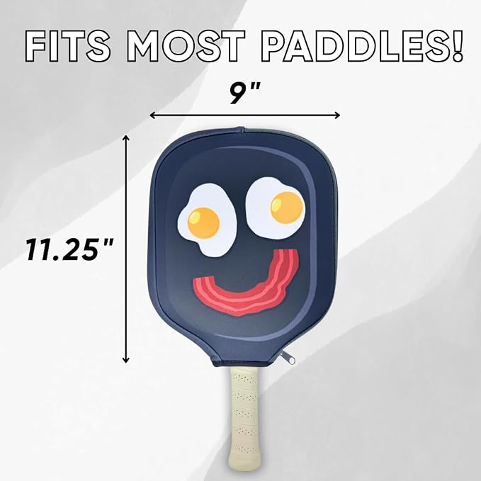 Neoprene Funny Pickleball Paddle Cover – Durable & Lightweight Protective Case with Hilarious Design, Fits Most Standard Paddles