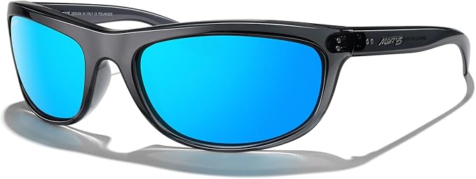 MERRY'S Wrap Around Sport Polarized Sunglasses for Men Women Driving Fishing UV400 Protection