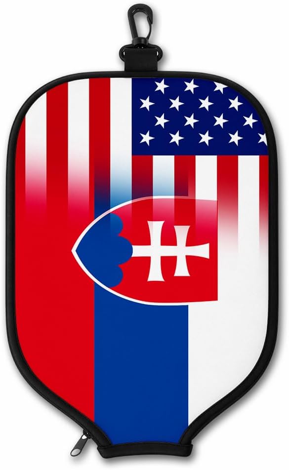 ExpressItBest Pickleball Paddle Cover, Neoprene Paddle Protector with Zipper and Snap Hook, Fits Most Standard Pickleball Paddles