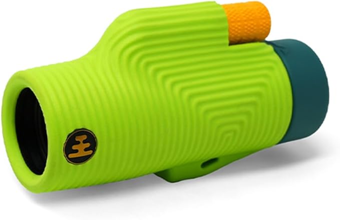 Nocs Provisions Zoom Tube 8x32 Monocular, 8X Magnification Telescope, Bak4 Prism, Wide Field of View for Bird Watching, Backpacking & Wildlife Viewing - Chartreuse Green
