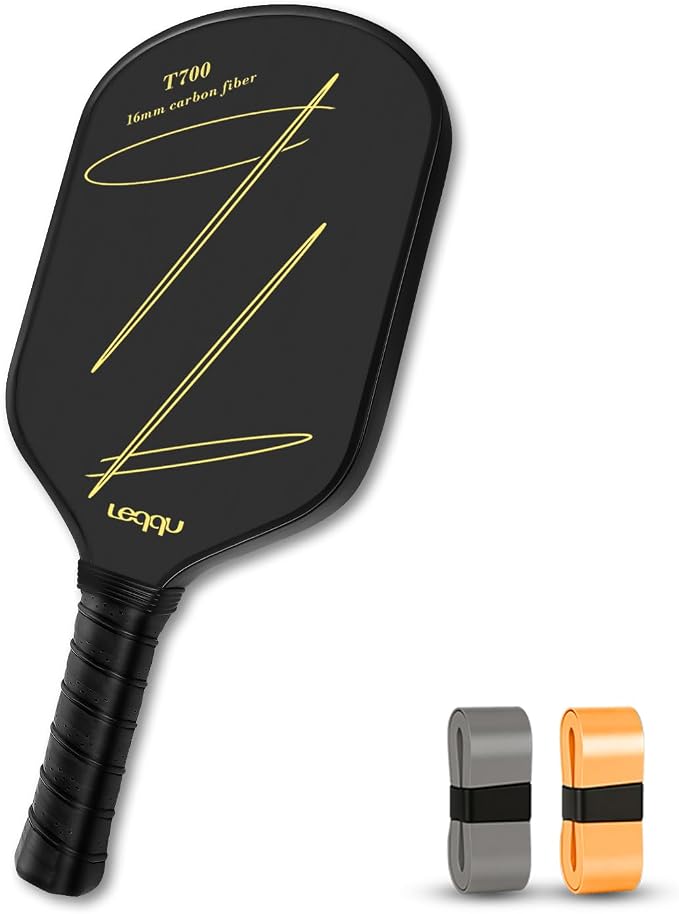 Pickleball Paddles Carbon Fiber, T700 Carbon Surface Pickle Ball Racket, Gen-3 16mm Polymer Foam Core, Lightweight Honeycomb Pickleball Paddle, Control Power & Spin for Men Women