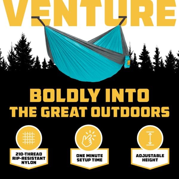Wise Owl Outfitters Camping Hammock – up to 500lbs Portable Hammock with Tree Straps - Travel, Backpacking, Hiking, Outdoors Camping Gear - Single or Double