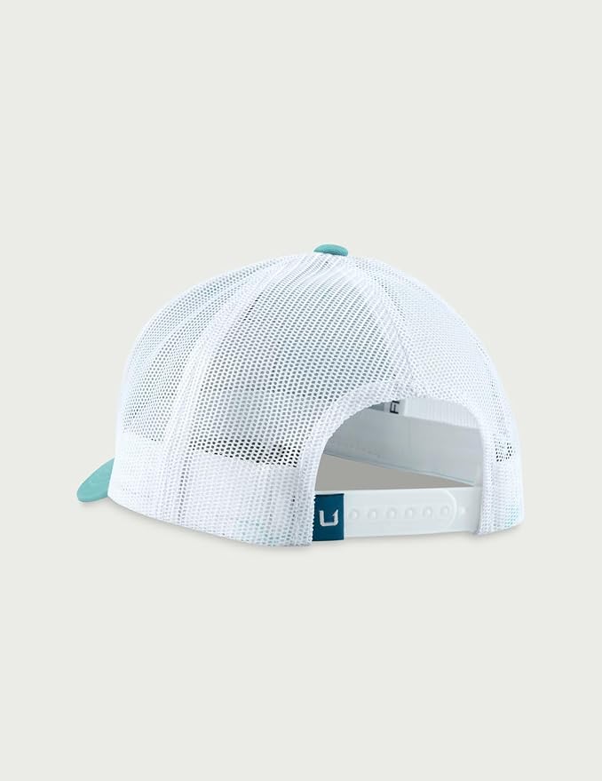 HUK Men's Mesh Trucker Snapback Hat | Anti-Glare Fishing Hat