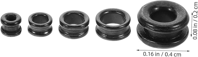 Ceramic Guide Ring Replacement Kit for Fishing Rod Repair 5Pcs Solid Ring Inserts for Rod Guide Fix Fishing Eyelets Replacement Lure and Sea Accessories