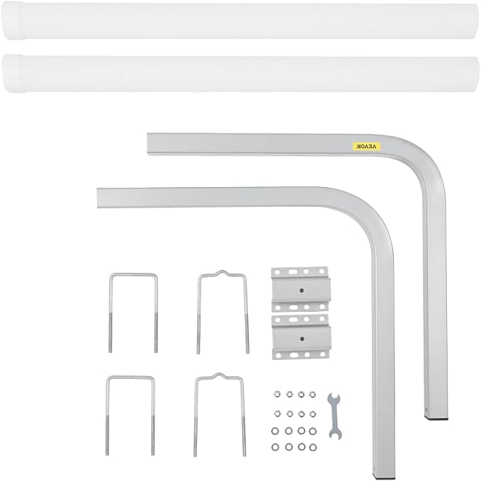 VEVOR Boat Trailer Guide, 16.7"- 60″ Adjustable Design Trailer Guide Poles, 2PCS Trailer Guide-Ons for Ski Boat, Fishing Boat or Sailboat Trailer