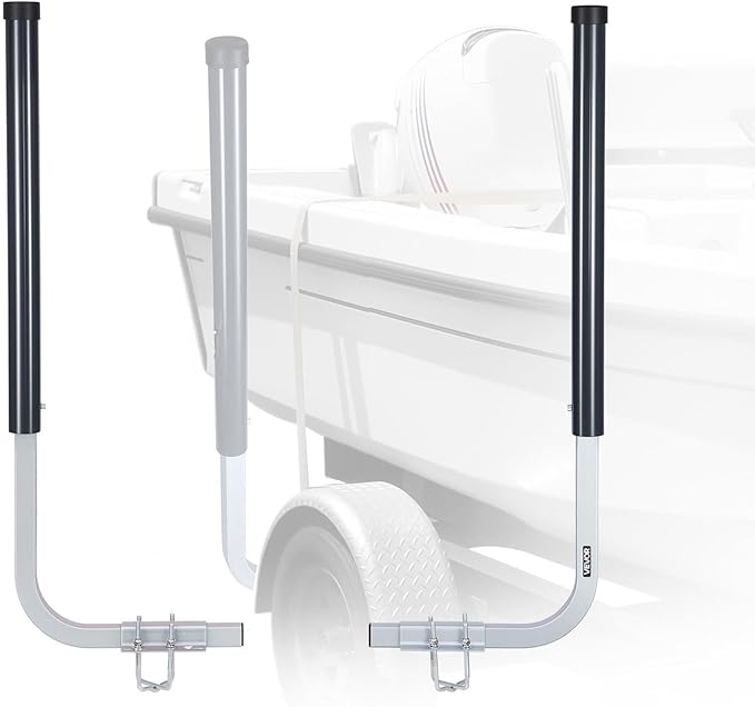 VEVOR Boat Trailer Guide, 16.7"- 60″ Adjustable Design Trailer Guide Poles, 2PCS Trailer Guide-Ons for Ski Boat, Fishing Boat or Sailboat Trailer