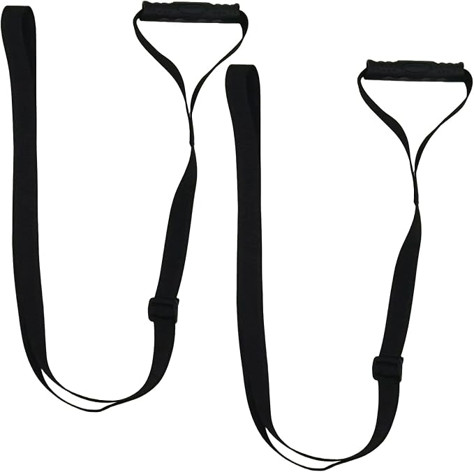 2 Pcs Kayak Stand Up Assist Strap Canoe Drag with Handle Adjustable Pull Rope Boat Standing Aid Dragging Accessories Towing Handles Multi-Purpose Strap Kayak/Canoe Water Sports
