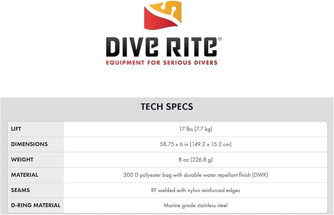 Dive Rite Open Bottom Surface Marker Buoy - Orange