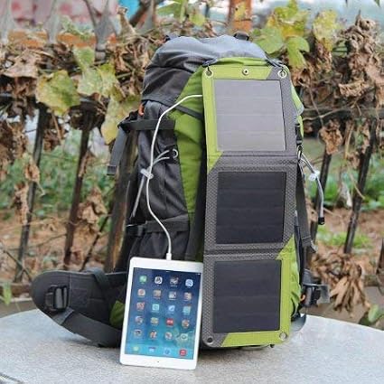 Xplorer Globetrotter 42 | Ultra Durable Hiking Solar Backpack Lime Green with Removable 10 Watt Panel | Charges USB devices including Smartphones, Tablets, GPS, and more up to 5V