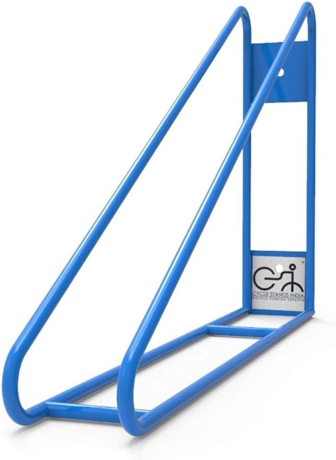 Wall Mount Vertical Bicycles Hanger for Home Space Saving Bicycle Rack Storage Mount for Garage or Home, Holder for Mountain Bikes, Road Bikes, Holds up to 77lbs, Blue,Pack of 1